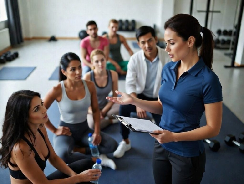 Una nutricionista asesorando clientes en un Gimnasio en el barrio de Tetuán: nutrición y salud para cuidar tu cuerpo