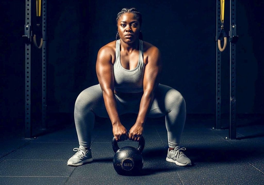 Una mujer realizando un entrenamiento de alta intensidad en un gimnasio de Tetuán